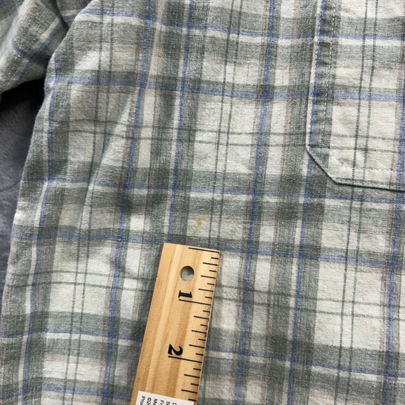 L.L.Bean Traditional Fit Plaid Shirt Men's XL Short Sleeve Cotton Button Up - Picture 8 of 9